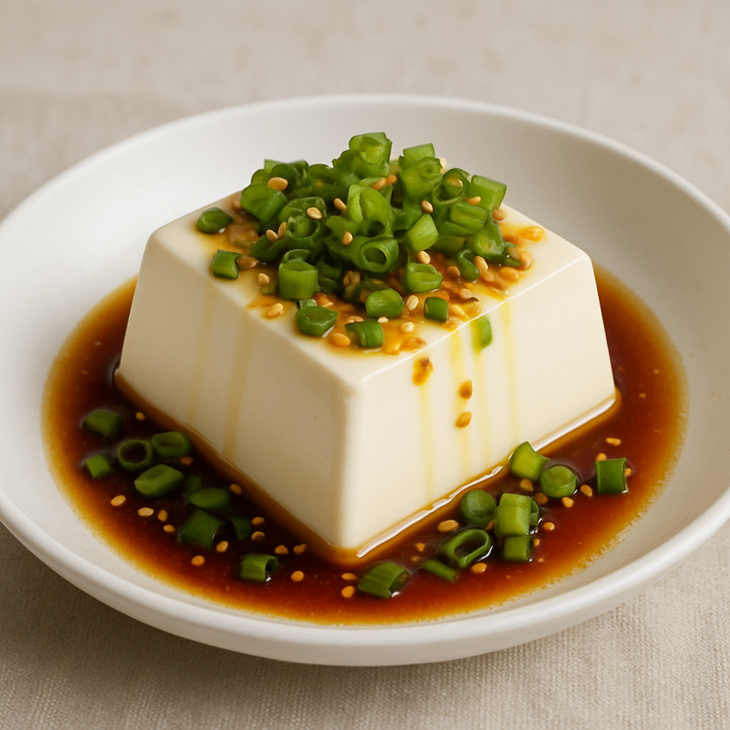 Cold Tofu with Soy Sauce