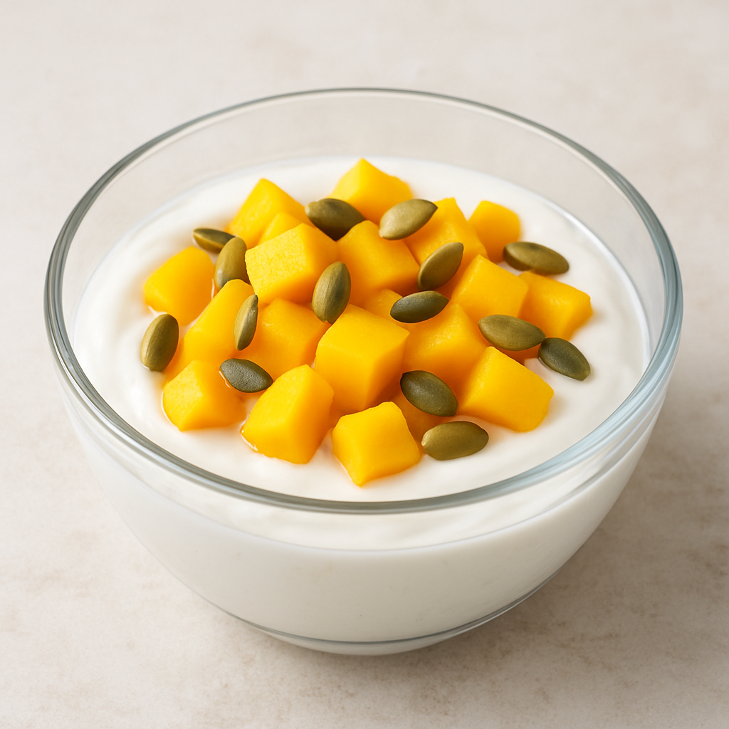 Mango and Coconut Yogurt