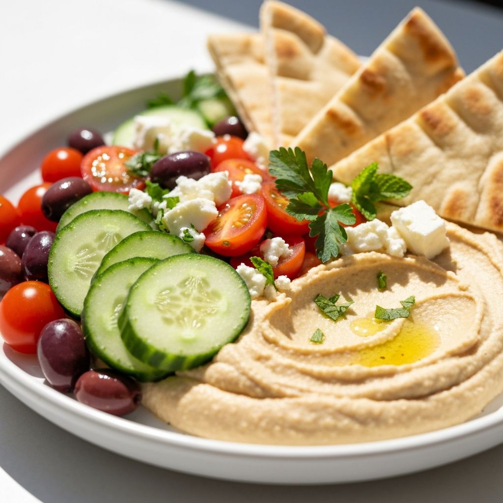 No-Cook Mediterranean Plate