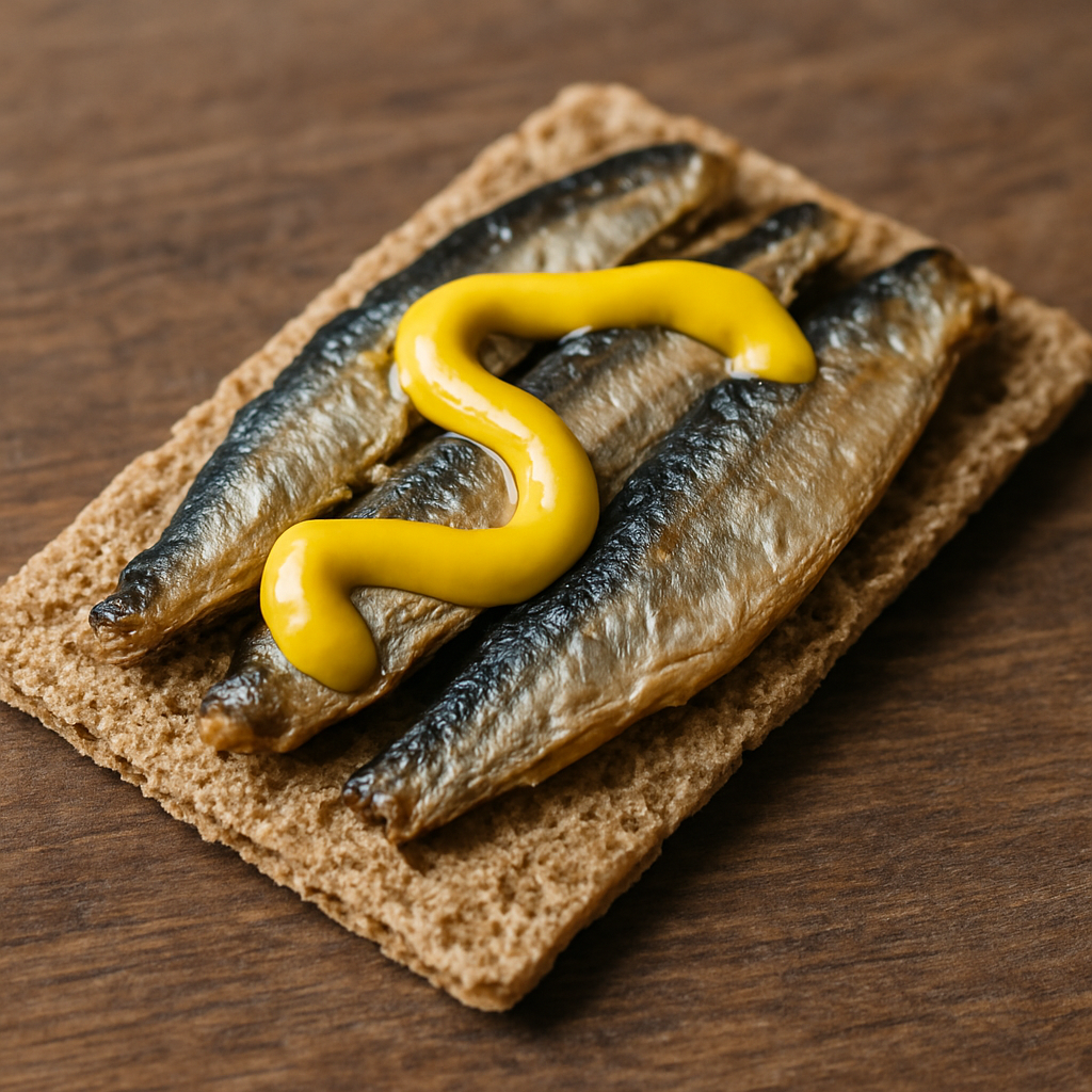 Canned Sardines on Crispbread